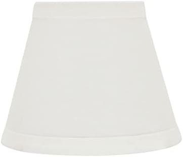 Aspen Creative 32059-2A 2 Pack Off-White Linen Empire Clip-On Lamp Shades
