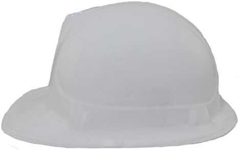 Windy City Novelties Adult White Plastic Construction Hard Hats 6 Pack