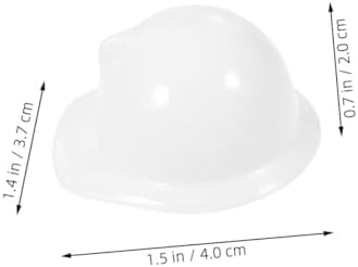 Cabilock 40Pcs Mini Construction Hats for Dolls