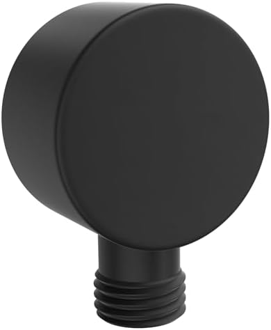 HammerHead Showers All Metal Drop Ell Wall Mount Elbow Adapter Matte Black