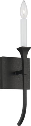Capital Lighting 652311BI Decklan Transitional Minimalistic Industrial Candle Wall Sconce Light