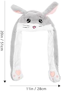 Plush Hamster Ears Moving Party Hat for Kids and Adults