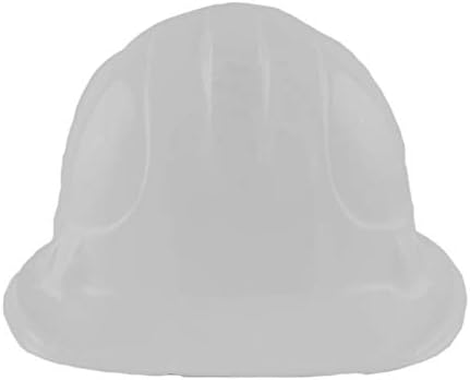 Windy City Novelties Adult White Plastic Construction Hard Hats 6 Pack