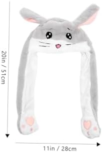 NUOBESTY Plush Hamster Ears Cap for Parties and Role Play