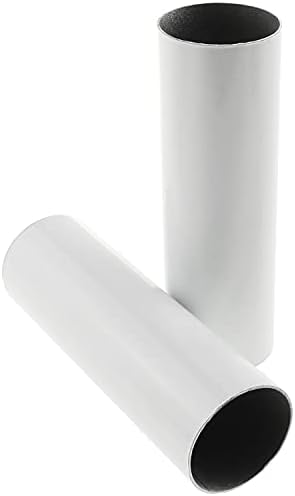 E-outstanding Candle Light Cover Sleeve 2PCS White Metal Chandelier Socket
