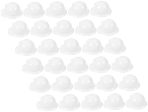 Cabilock 40Pcs Mini Construction Hats for Dolls
