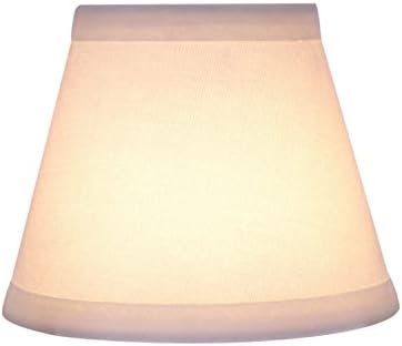 Aspen Creative 32059-2A 2 Pack Off-White Linen Empire Clip-On Lamp Shades