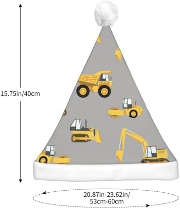 Construction Trucks LED Christmas Hat for Adults