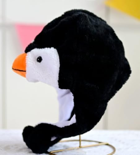 Plush Animal Party Hat with Ear Flaps for Kids Teens Adults