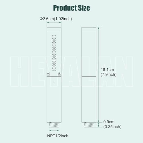Heyalan Handheld Shower Spray Head Dual Function High Pressure Luxury