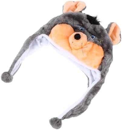 PRETYZOOM Funny Plush Animal Party Hat for Costume Photo Prop