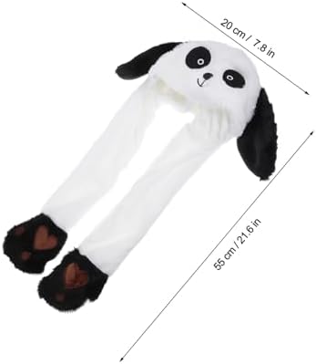 Vaguelly Moving Ear Panda Costume Hat for Kids and Parties