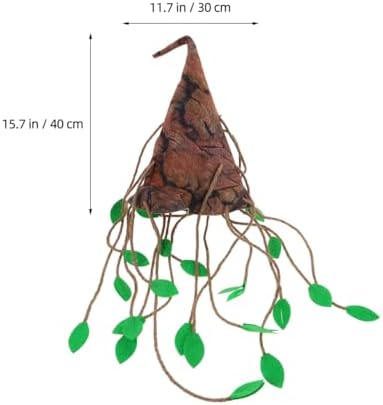 Unique Cosplay Tree Hat with Leaves Tassel for Halloween Parties