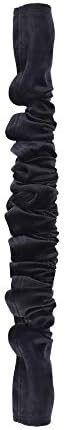 Aory Chandelier Chain Cover 6 Feet Flannelette Fabric Black