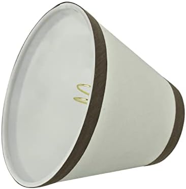 Aspen Creative 32043-2A Clip-On Chandelier Lamp Shade Off-White Set of 2