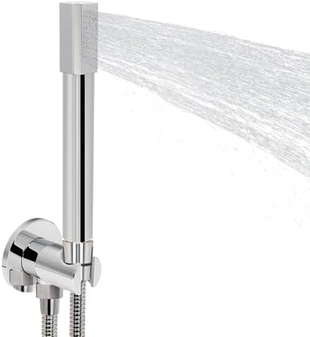 NearMoon Brass Handheld Shower Head with Wall Connector and Hose