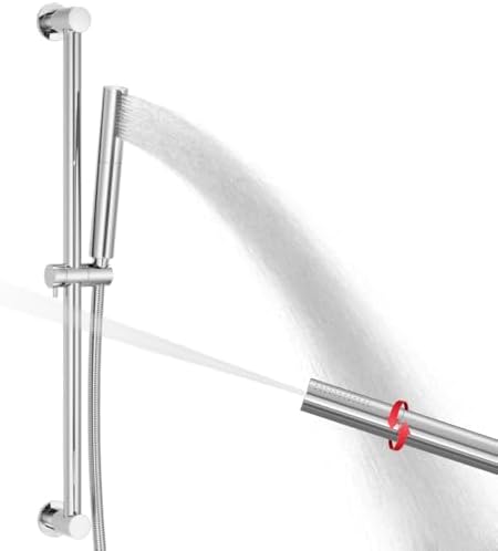 Adjustable Handheld Shower Head with Slide Bar and 59 Inch Hose