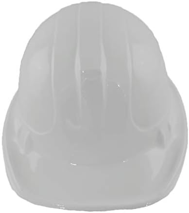 Windy City Novelties Adult White Plastic Construction Hard Hats 6 Pack