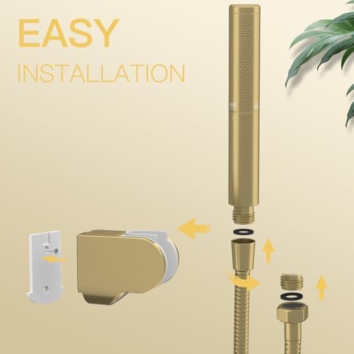 BESy Brass 2 In 1 Handheld Shower Head Set