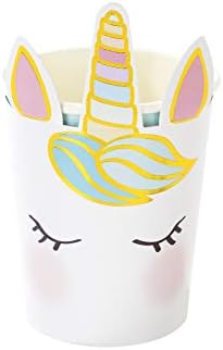 Talking Tables Pack of 8 Shaped Unicorn Face Cups