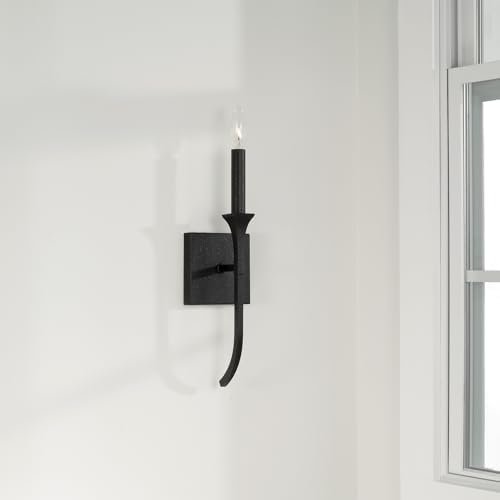 Capital Lighting 652311BI Decklan Transitional Minimalistic Industrial Candle Wall Sconce Light