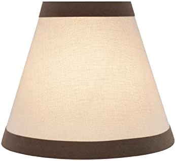 Aspen Creative 32043-2A Clip-On Chandelier Lamp Shade Off-White Set of 2