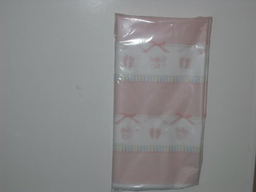 Baby Soft Pink 54x102 Plastic Tablecover