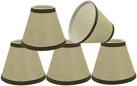Aspen Creative 32121-5A Small Empire Chandelier Lamp Shade Set 5 Pack