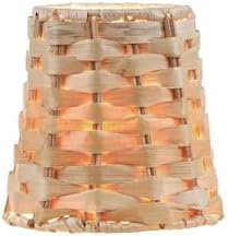 Aspen Creative 51005-5 Natural Banana Leaf Empire Lamp Shade Set of 5
