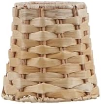 Aspen Creative 51005-5 Natural Banana Leaf Empire Lamp Shade Set of 5