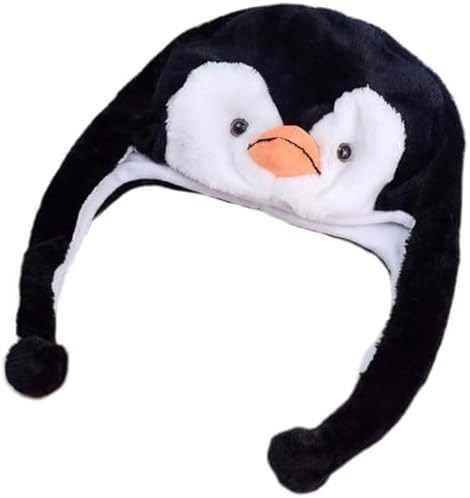 Plush Animal Party Hat with Ear Flaps for Kids Teens Adults