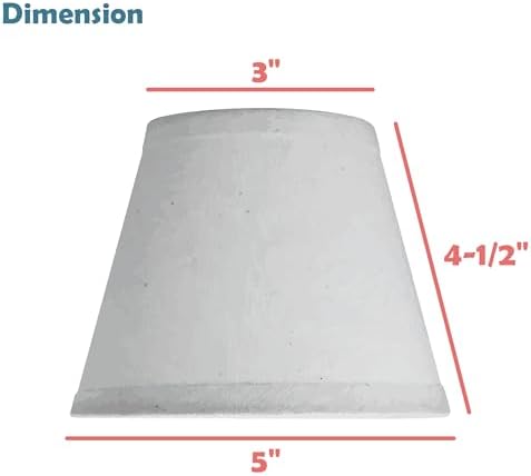 Aspen Creative 51054-9 Clip-On Lamp Shade Set