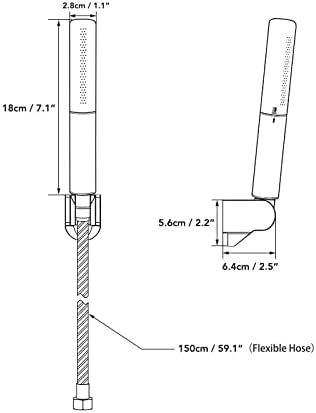 BESy Brass 2 In 1 Handheld Shower Head Set