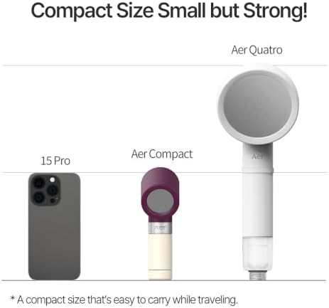 Aer Travel Mini Shower Head Set with Filter