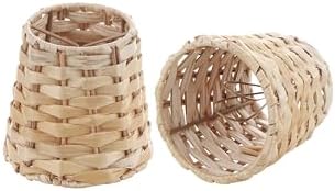 Aspen Creative Empire Lamp Shade Set of 2 Natural Banana Leaf