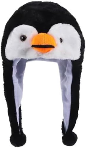Plush Animal Party Hat with Ear Flaps for Kids Teens Adults