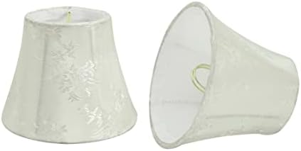 Aspen Creative Bell Clip-On Lamp Shade Set of 2 Ivory