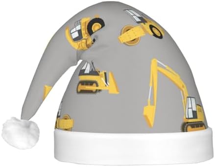 Construction Trucks LED Christmas Hat for Adults