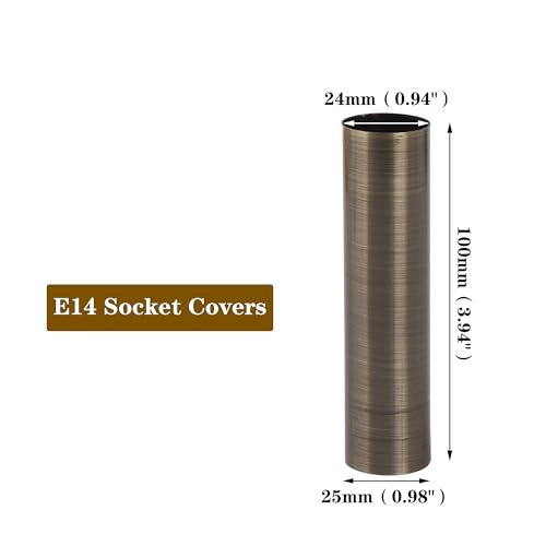 BQLZR Double Line Chandelier Candle Light Cover Sleeves Pack of 6
