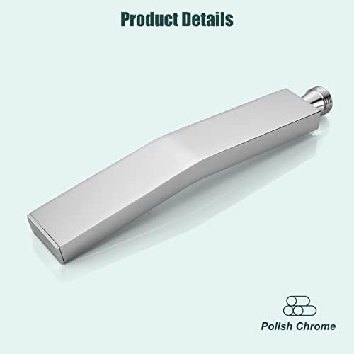 Heyalan Handheld Shower Head with Curved Design and Polished Chrome