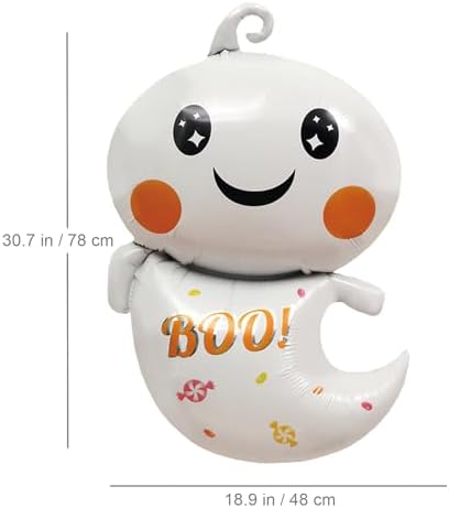 Oarkive Halloween Ghost Balloons 6pcs Foil Decor