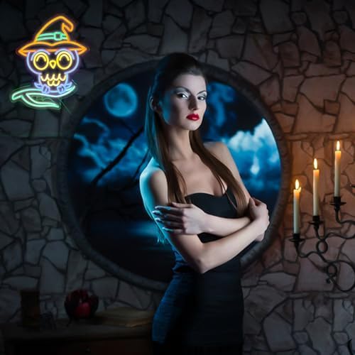 GleamNeon Owl Neon Sign - Magical Decor for Parties and Rooms