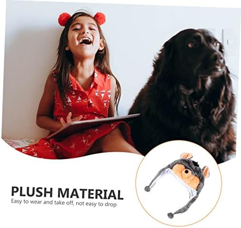 PRETYZOOM Funny Plush Animal Party Hat for Costume Photo Prop