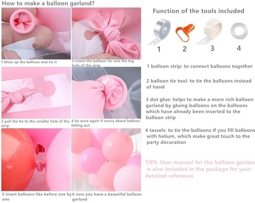 White and Silver Balloons Garland Arch Kit for Parties