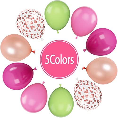 Paready Tropical Party Balloons Set 60 Pcs 12 Inch