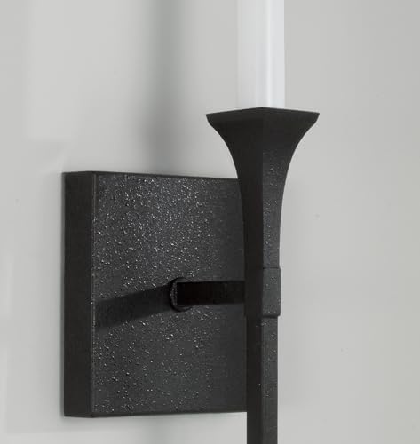 Capital Lighting 652311BI Decklan Transitional Minimalistic Industrial Candle Wall Sconce Light