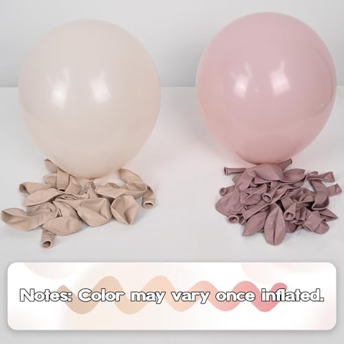 Sage Green and Pink Balloons Set 60 Pcs 12 Inch