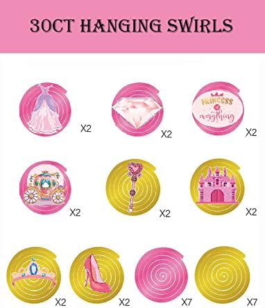 Princess Birthday Party Decorations Set 30 Ct