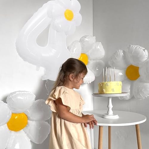30 Inch Daisy Number 4 Balloon Set