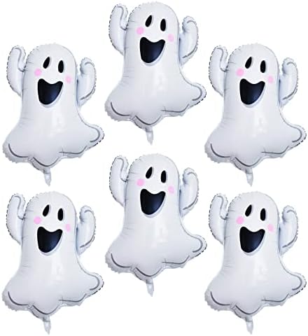 Zontween Ghost Balloons 6Pack White Halloween Decorations